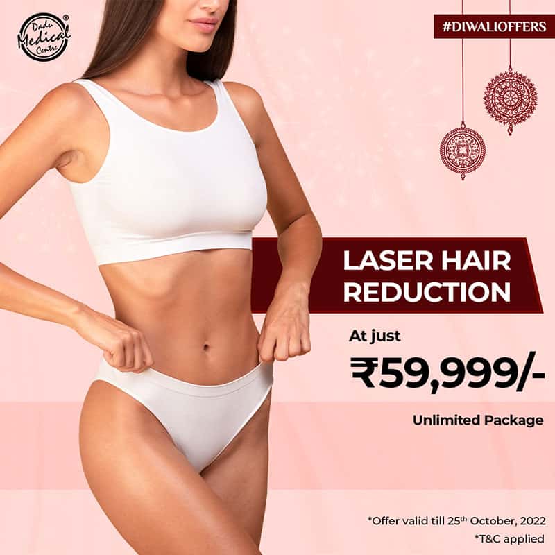 Unlimited Package of Laser Hair Reduction at just 59999/-