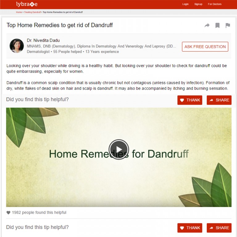 Home Remedies to Get Rid of Dandruff Naturally | How To Remove Dandruff?